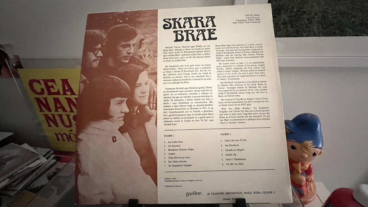 Delighted to finally track down one of the holy grails of Irish music, especially in such great nick. Better again of course that Kells features on the cover.