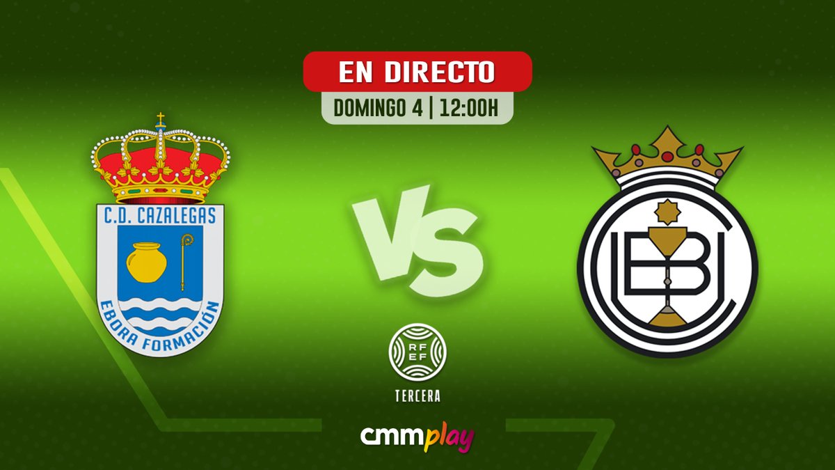 Deportes CMM (@deportescmm) on Twitter photo ⚽ Señoras y señores, este domingo: no me llamen, no me busquen, no me escriban
🔥 Porque lo que se viene...
🆚 <a href="/cdcazalegaseb/">CD Cazalegas Élite Ebora Formación</a> - <a href="/UBConquense/">UB Conquense</a>
📺 <a href="/CMM_Play/">CMMPlay</a> ⚽ Señoras y señores, este domingo: no me llamen, no me busquen, no me escriban
🔥 Porque lo que se viene...
🆚 <a href="/cdcazalegaseb/">CD Cazalegas Élite Ebora Formación</a> - <a href="/UBConquense/">UB Conquense</a>
📺 <a href="/CMM_Play/">CMMPlay</a>