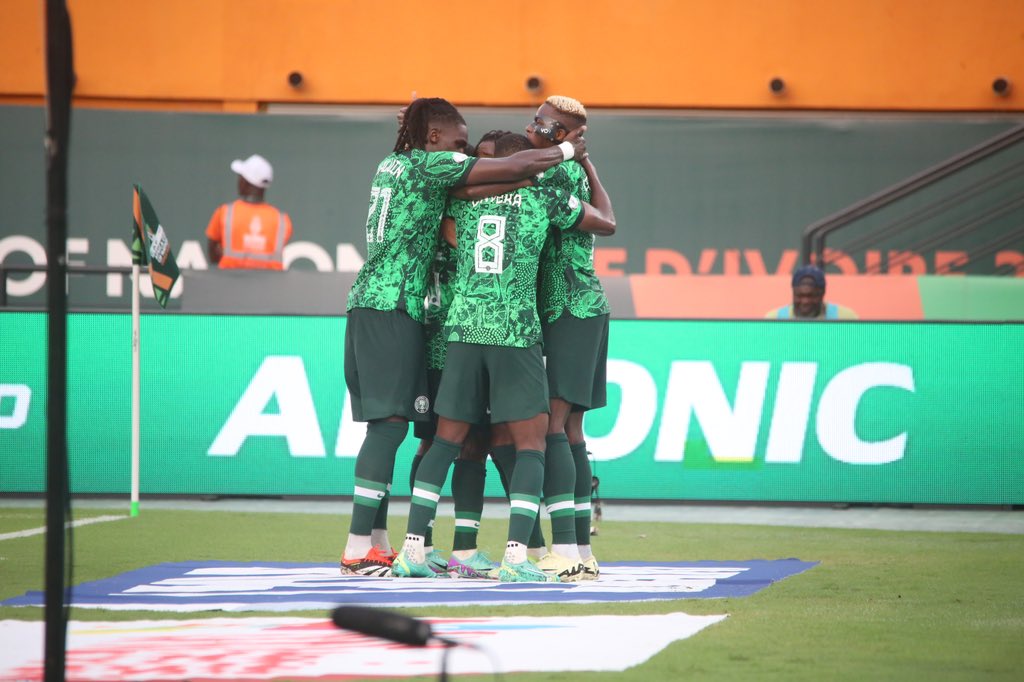NGSuperEagles's tweet photo. FT in Abidjan. We are in the semis https://t.co/gDsxOssj4T