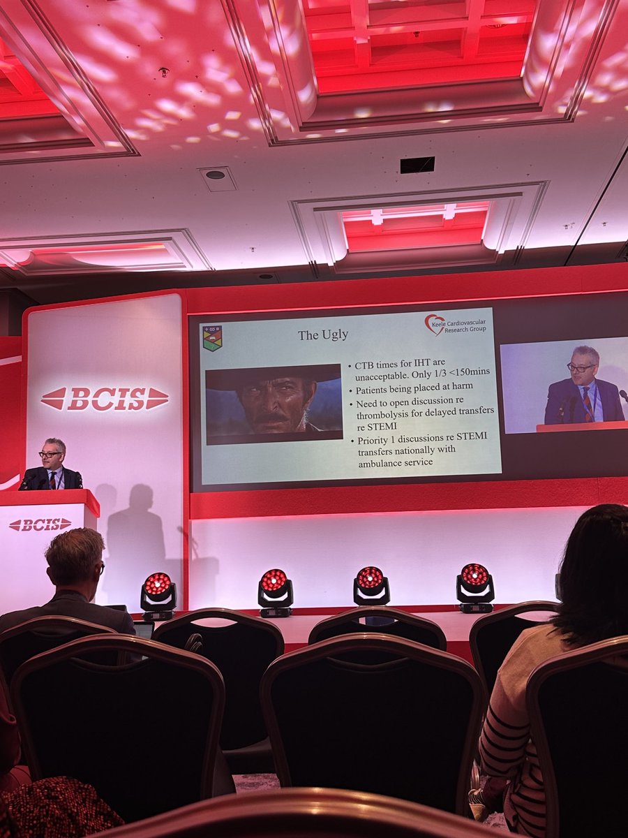 An outstanding #BCISACI meeting. Well done ⁦<a href="/MillbrookMed/">Millbrook Medical Conferences</a>⁩ and ⁦<a href="/BCIS_uk/">BCIS</a>⁩ 👏👏. Great 1st audit talk by ⁦<a href="/mmamas1973/">Mamas A. Mamas</a>⁩ - we are in good hands for future. 
Talk of possibly needing to go back to thrombolysis for STEMI because of ambulance delays a real worry……..