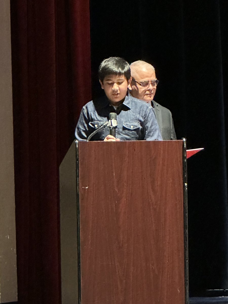 JRWStockton's tweet photo. We shine a Spotlight on Success every year! Last night, our staff gave medals to the student scholars who have achieved exemplary academic success in English and Spanish language arts, math and science. Four students also spoke about why academic success is important. https://t.co/1bYveD3BDL