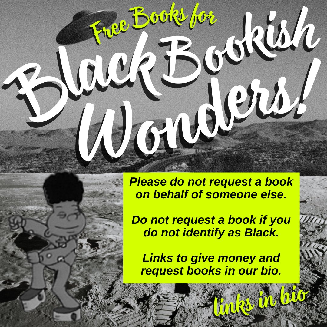 RoomofOnesOwn's tweet photo. Free Books for Black Bookish Wonders is back! Last time we were able to give away 1-3 titles/ea to almost 400 book lovers!

If you're Black &amp; would like a book, request one anytime in Feb! Books ship in March.

If you're white, support FB4BBW financially!

https://t.co/dBEiyBcwYk https://t.co/gABzyYMaVa