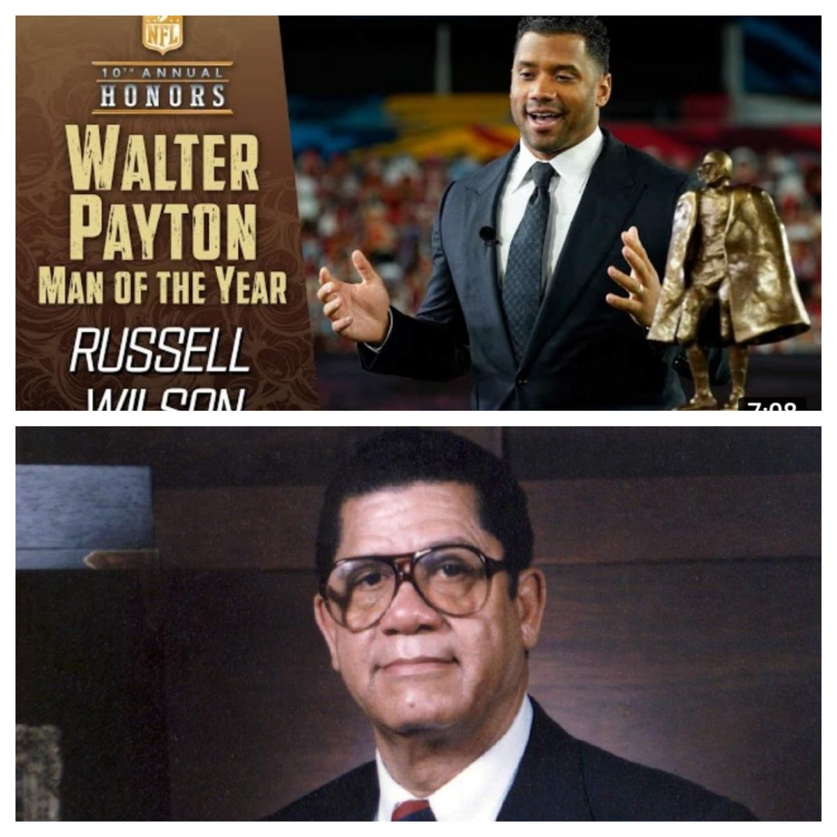 #BlackHistoryMonth    Harrison B. Wilson, grandfather of NFL star Russell Wilson, was the head basketball coach at Jackson State University from 1951-67, compiled a 371-93 record, never had a losing season, and had 13 20-win seasons.