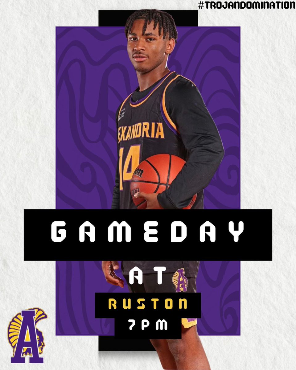 ASHBasketball1's tweet photo. GAME DAY! Trojans head north to Ruston for a district game tonight! Girls at 5:30 boys at 7! Come out and support! https://t.co/L5Mw75YHkL