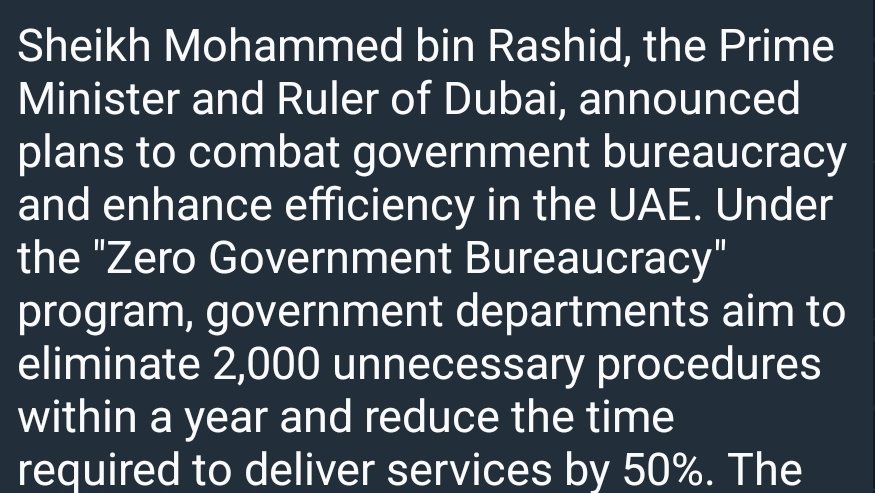 Mittelstand15's tweet photo. Für mich nur noch Satire. Während wir in #Deutschland von immer mehr kranker #Bürokratie erschlagen werden verkündet der Scheich der UAE: https://t.co/kw6aA5EkWq