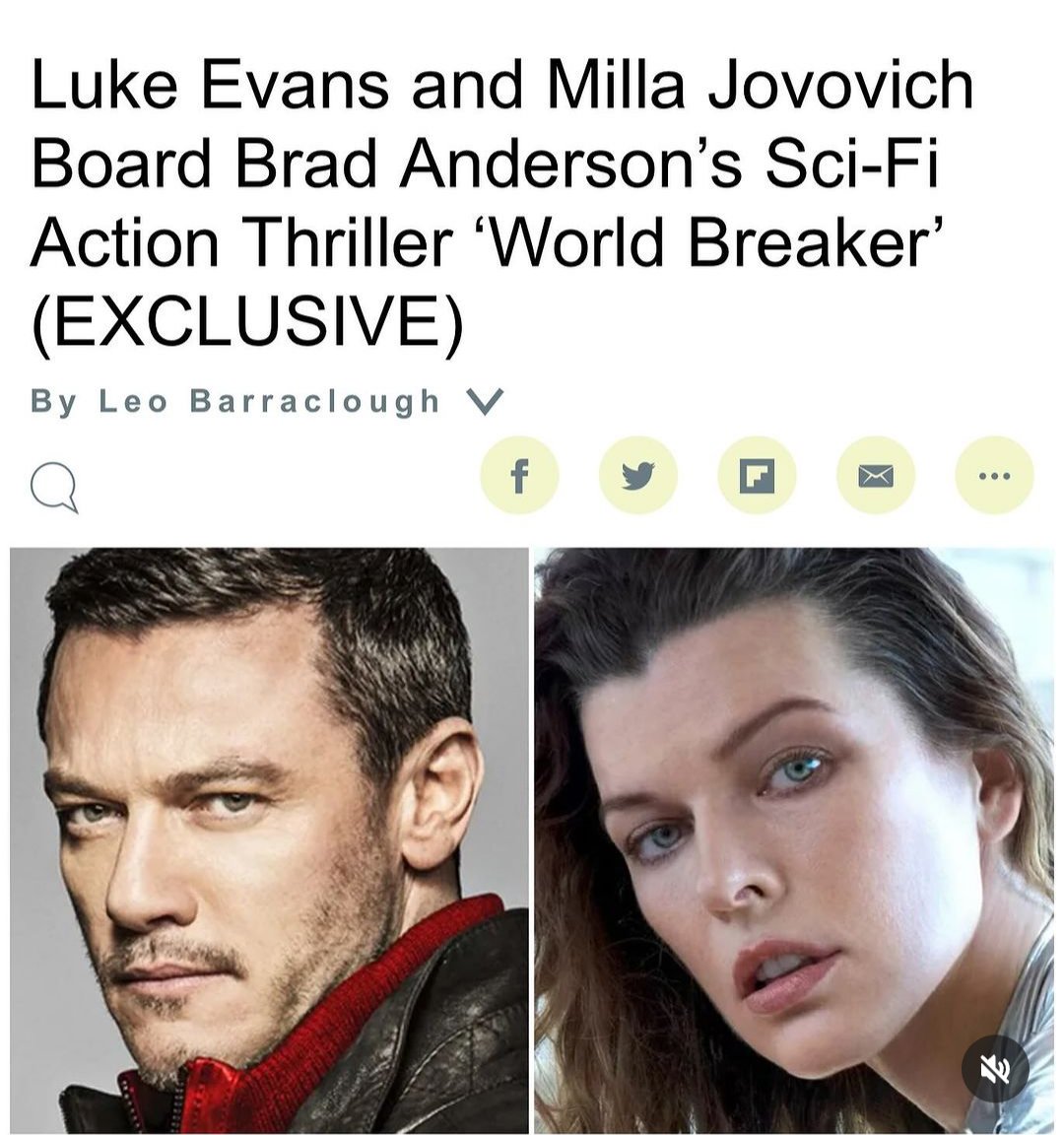 niduchis's tweet photo. Nuestra grandiosa @millajovovich volverá a trabajar junto a Luke Evans ! 
No puedo esperar a verlos! 🫂🫂🥰🥰

#millajovovich #milla #jovovichers #familyvitches https://t.co/COQRgMKvKi