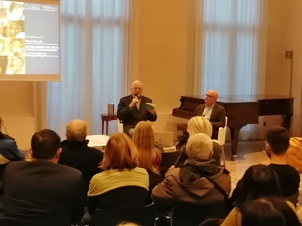 A Palazzo Leoni Montanari inizia il percorso di approfondimento sulla mostra dedicata alle #acconciature e al potere femminile nell'#arte.

Oggi <a href="/Giupel1/">Giupel</a> dialoga con il prof. Mauro Mussolin sugli elementi di socialità e costume nelle opere di Michelangelo.

#art #society