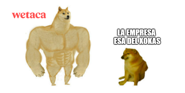 wetaca's tweet photo. Coca-Cola VS Pepsi
McDonald's VS Burger King
Nike VS Adidas
Bueno, la empresa del Xokas no tiene nada que ver con esto, pero que vaya. Que aquí estamos listos para la juerga. No, el rumor no era cierto. Nadie nos ha comprado. Pero tenéis 50% de descuento con el código XOKASPAGA. https://t.co/g6XE1zc0BX
