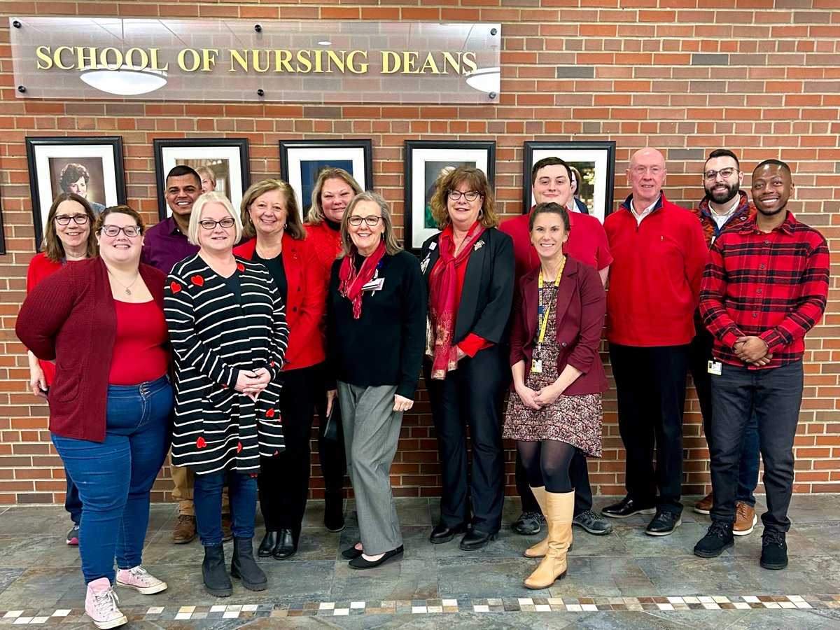 It’s #WearRedDay! ❤️ Our faculty and staff are raising awareness about heart disease &amp; stroke as leading causes of death in the U.S., and ways to prevent them. 🫀  Thank you to those in the #URNursing community who are doing incredible work in cardiac care, research &amp; education!