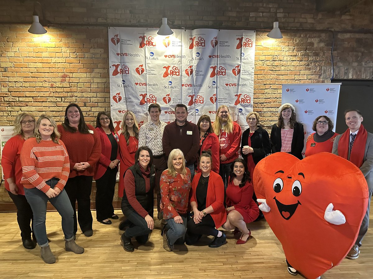 DuluthChamber's tweet photo. It’s #WearRedDay! ♥️ 2024 is the 100th Anniversary of the American Heart Association and the 20th Anniversary of Go Red for Women.
Please visit https://t.co/S5v3J8h6Ep to learn more.
#NorthlandGoRed #WearRedDay #GoRedMN https://t.co/rBrxdF2Su9