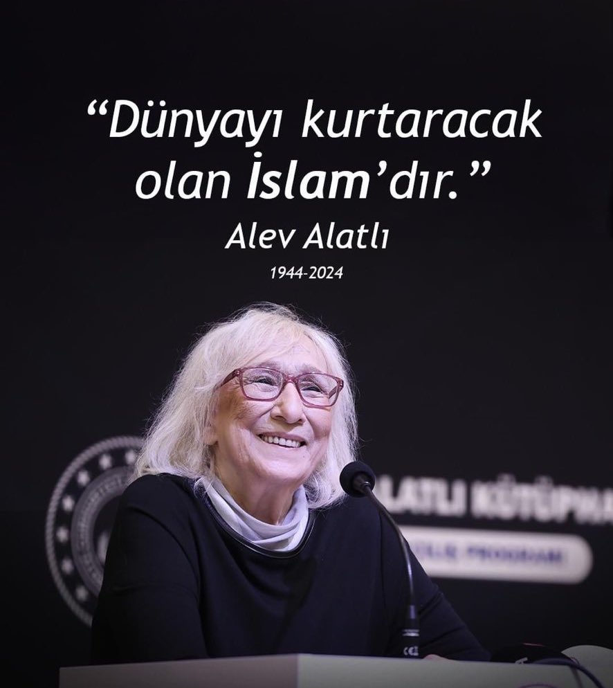 GonulErlerinden's tweet photo. İmanına, irfanına, ilmine, vicdanına şahid olduğumuz Alev Alatlı hanımefendide göçtü bu dünyadan…

Rahmet olsun, Rahmet olsun. https://t.co/NQRIAPc3o7