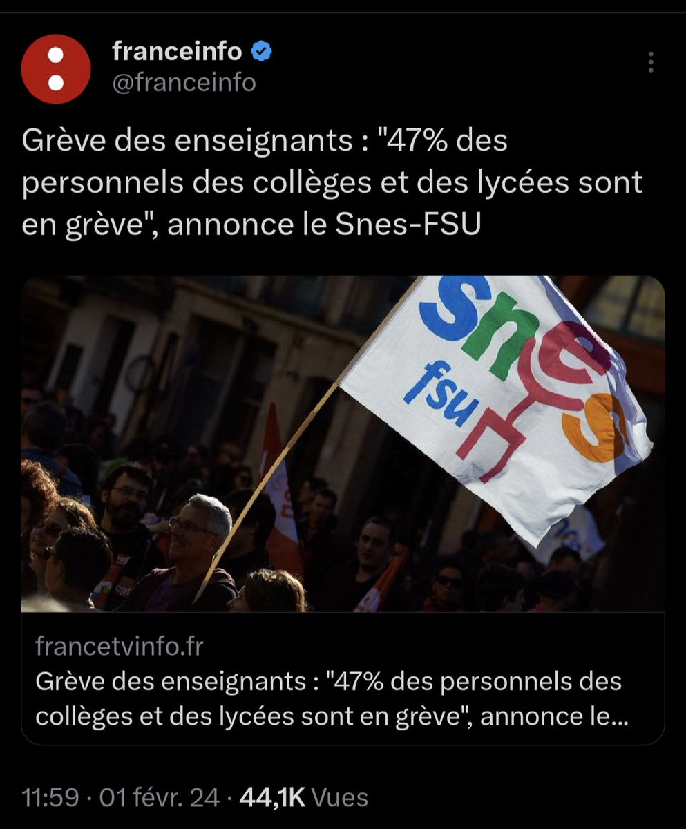 SVenetitay's tweet photo. Le tweet d'@education_gouv n'a pas menti mais la réalité lui donne tort (comme on dit dans une caste privilegiée à abattre)
Rappel 👇🏾 #greve1erfévrier https://t.co/1Ypw1eMmeM