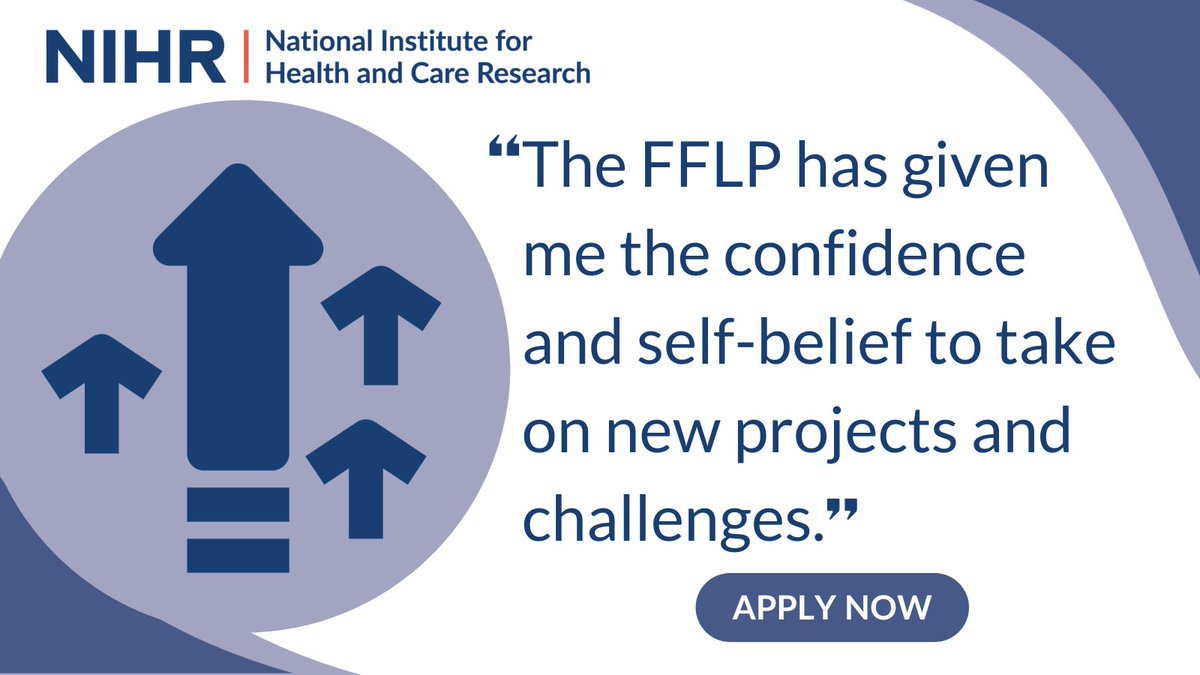 Early-mid career researchers take part in the NIHR's #FutureFocusedLeadershipProgramme! The current stream is open to: 1️⃣ NIHR Academy Members 2️⃣ Early to mid-career researchers 3️⃣ at least two years post-doctoral Apply: nihr.ac.uk/explore-nihr/a… Applications close 07/03/2024