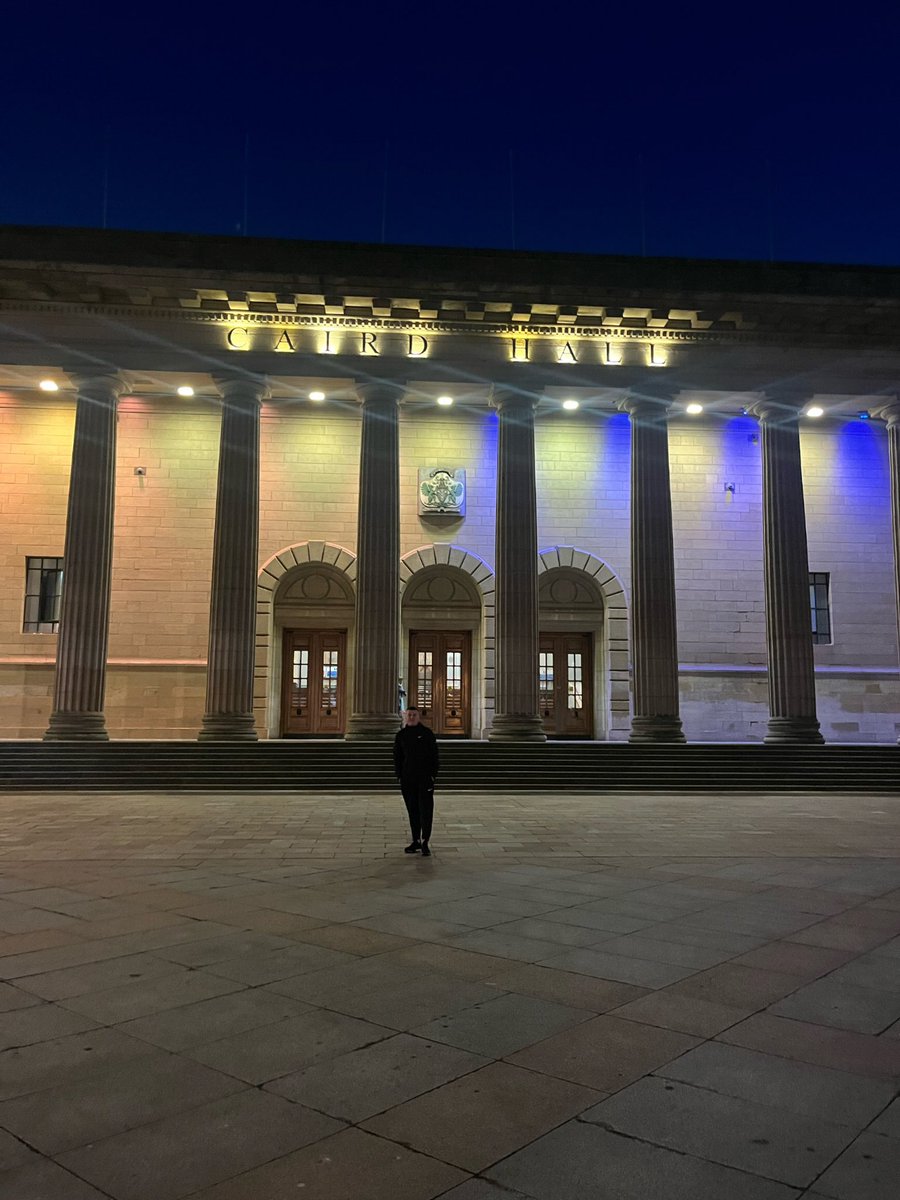 Playing in the Caird Hall, Dundee tonight 🤯