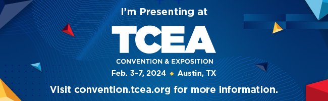 You can catch me presenting on Tuesday! 'Supporting the Four Language Domains Through Instructional Tech Stations (K-5)' 🖥 #TCEA