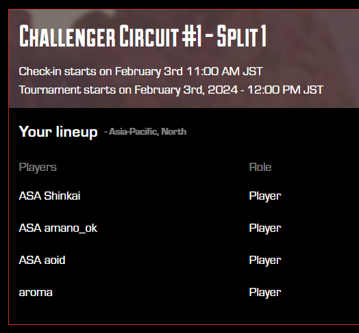 aroma_zZZ's tweet photo. ALGS Year4 Split1 Challenger Circuit#1
LFT ASA
ROSTER
aoid @AoonYellow
aroma @aroma_zZZ
amano @ama_no_apex
COACH
shinkai @Shinkai_KY
1日だけ復活のASA
#ASAWIN https://t.co/AgxgwvviMQ