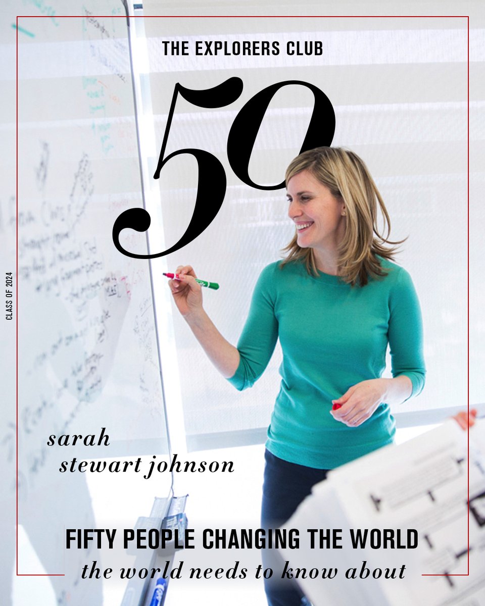 Sarah Stewart Johnson (@biosigs) on Twitter photo I'm so honored to be named to the 2024 Class of The Explorers Club 50!
My fellow honorees are exploring, inspiring, and creating the future—the future of the planet, life upon it, and the boundless possibilities that await us all. <a href="/ExplorersClub/">The Explorers Club</a> I'm so honored to be named to the 2024 Class of The Explorers Club 50!
My fellow honorees are exploring, inspiring, and creating the future—the future of the planet, life upon it, and the boundless possibilities that await us all. <a href="/ExplorersClub/">The Explorers Club</a>