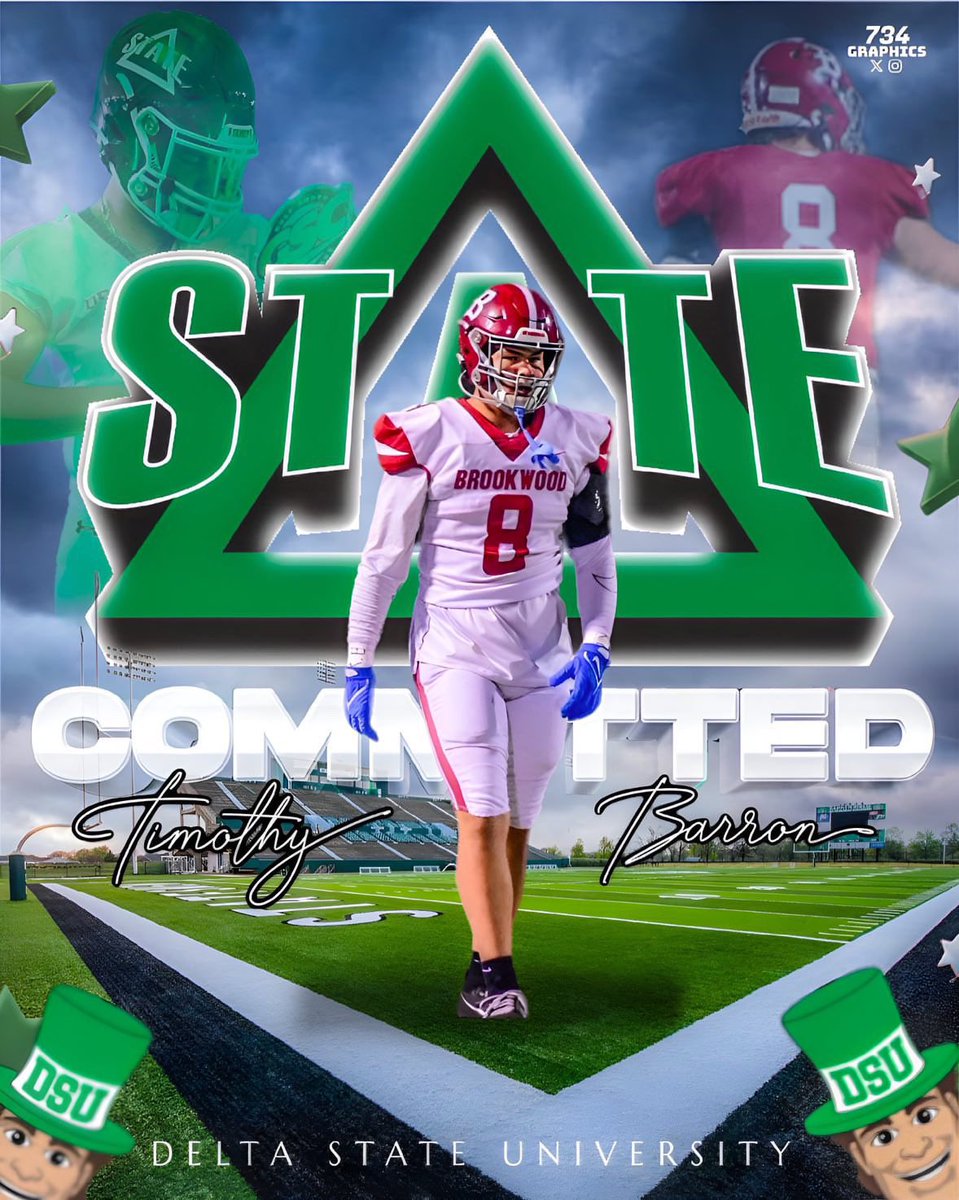 Timbo Barron (@barrontimbo) on Twitter photo Committed!!π’βͺοΈ Thank you everyone who has helped me along the way!! <a href="/DeltaStateFB/">#DSUFamily</a> <a href="/CoachToddCooley/">Todd Cooley</a> @CoachBoomerDSU <a href="/CoachCooley3/">Quinten Cooley</a> <a href="/CoachGragg76/">Jacob Gragg</a> <a href="/BrookwoodFBall/">BrookwoodFootball</a>
#LLD #AGTG #letswork Committed!!π’βͺοΈ Thank you everyone who has helped me along the way!! <a href="/DeltaStateFB/">#DSUFamily</a> <a href="/CoachToddCooley/">Todd Cooley</a> @CoachBoomerDSU <a href="/CoachCooley3/">Quinten Cooley</a> <a href="/CoachGragg76/">Jacob Gragg</a> <a href="/BrookwoodFBall/">BrookwoodFootball</a>
#LLD #AGTG #letswork