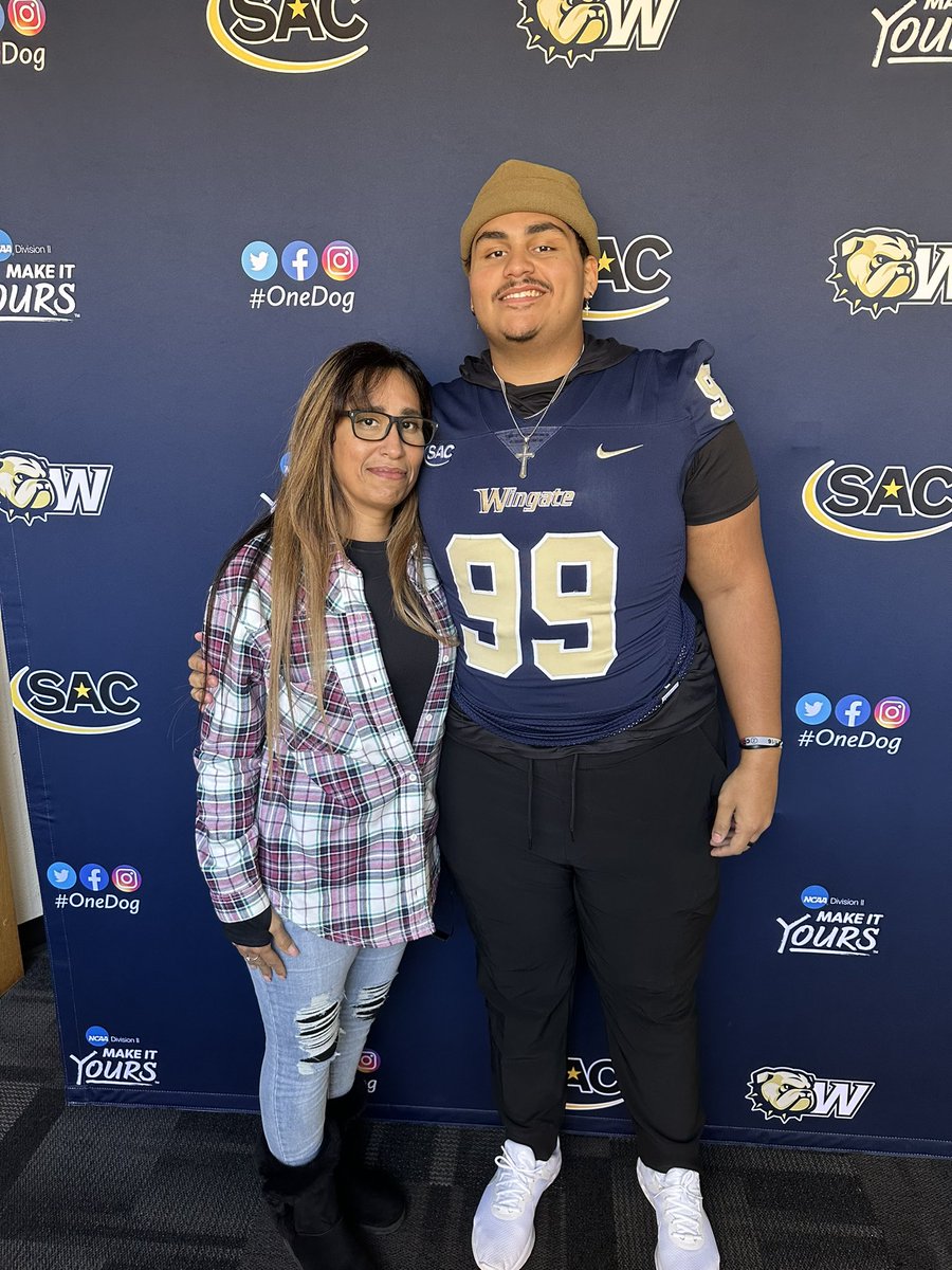 AFerrer79's tweet photo. #AGTG Excited to announce my commitment to @WingateFb 🐶@RHHSFootball @Coach_TKnight @CoachUlassin https://t.co/bbtxWGdWpp