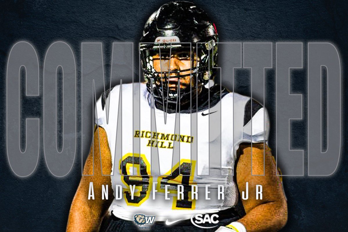 AFerrer79's tweet photo. #AGTG Excited to announce my commitment to @WingateFb 🐶@RHHSFootball @Coach_TKnight @CoachUlassin https://t.co/bbtxWGdWpp