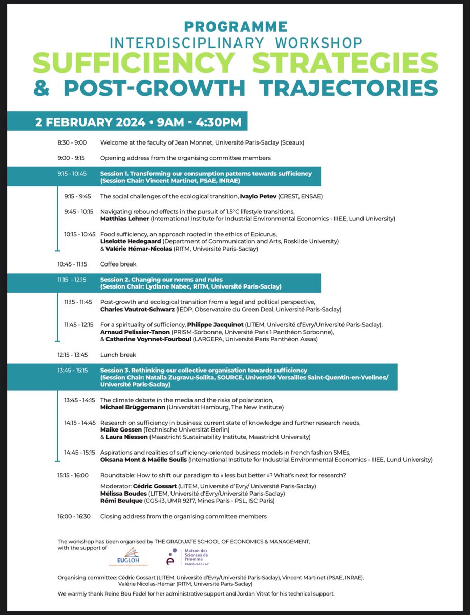 Charles Vautrot-Schwarz (@charlesvautrot) on Twitter photo Journée en compagnie des gestionnaires et des économistes du Ritm sur un sujet qui interpelle toute la communauté scientifique de <a href="/FJMOfficiel/">Faculté Jean Monnet Paris-Saclay Officiel</a> <a href="/UnivParisSaclay/">Université Paris-Saclay</a> <a href="/obs_greendeal/">Observatoire Green Deal</a> Presenter le Green Deal malgré les vents contraires et détruire les idées reçues!
universite-paris-saclay.fr/sites/default/… Journée en compagnie des gestionnaires et des économistes du Ritm sur un sujet qui interpelle toute la communauté scientifique de <a href="/FJMOfficiel/">Faculté Jean Monnet Paris-Saclay Officiel</a> <a href="/UnivParisSaclay/">Université Paris-Saclay</a> <a href="/obs_greendeal/">Observatoire Green Deal</a> Presenter le Green Deal malgré les vents contraires et détruire les idées reçues!
universite-paris-saclay.fr/sites/default/…