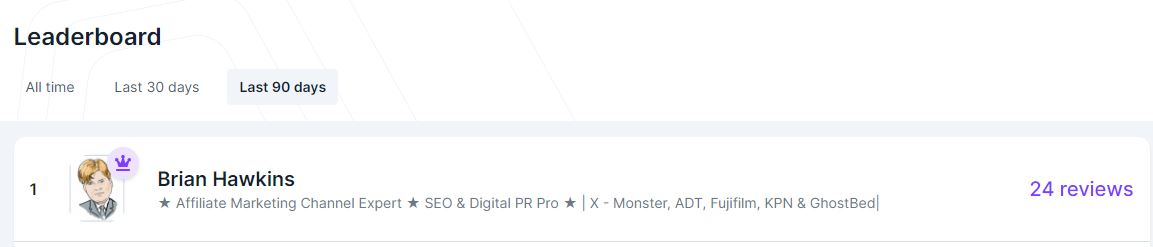 Out of 600+ #GrowthMentor's... I’m now the #1 most requested mentor in the last 90 days app.growthmentor.com/leaderboard?ti… My profile app.growthmentor.com/mentors/brian-… <a href="/GrowthMentorHQ/">GrowthMentor</a>