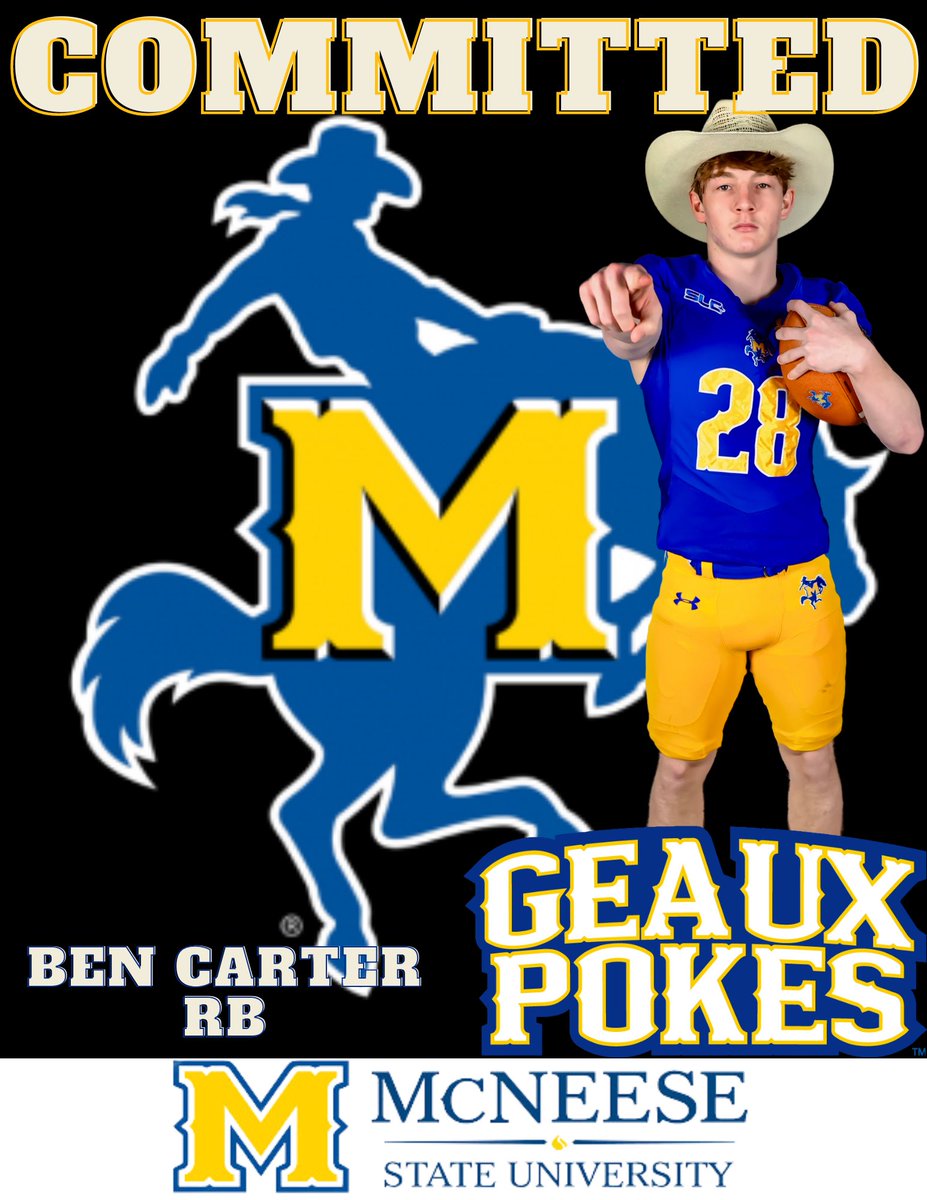 I want to thank God, my family, coaches, and teammates for helping make my dreams possible! I am proud to announce I’ll be continuing both my academic and athletic career at Mcneese State University.

<a href="/kwalkcoach/">Kent Walker</a> <a href="/CoachGainesRec/">CG Recruiting</a>
<a href="/CoachTReese/">Thomas Reese</a>  <a href="/McNeeseFB/">McNeese Football</a> <a href="/LH_Panthers_FB/">Liberty Hill Football</a> #recruitLH