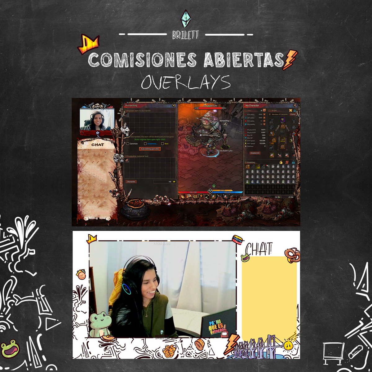 📢CREADORES DE CONTENIDO | STREAMERS

¡Tengo comisiones abiertas! Lleve, lleve, lleve:

❱ Emblemas
❱ Emotes
❱ Panels
❱ Overlays 

A un precio inigualable en el mercado tuturutututu 🍾

📩Escríbanme al DM, vamo' a negocia'. Aprecio los RTs! Muchas gracias~