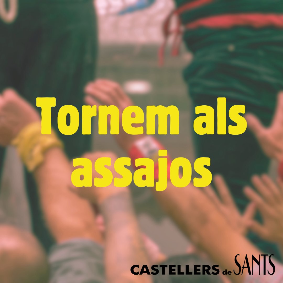 borinots's tweet photo. TORNEM ALS ASSAJOS!! 🥰🥰

📍Escola Jaume I
Dimarts, 6 de febrer:
🕙18:30 h: Assaig de canalla i BITS
🕙19 h: Assaig general

Divendres, 9 de febrer:
🕙19:50 h: Assaig general

Hora de tornar a la feina! #castells https://t.co/vsalu4yrwd
