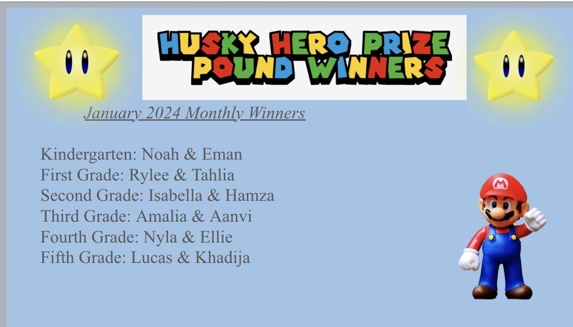 Margaret Truppa. (@margarettruppa) on Twitter photo Congratulations To our Husky Hero Monthly Winners! Congratulations To our Husky Hero Monthly Winners!