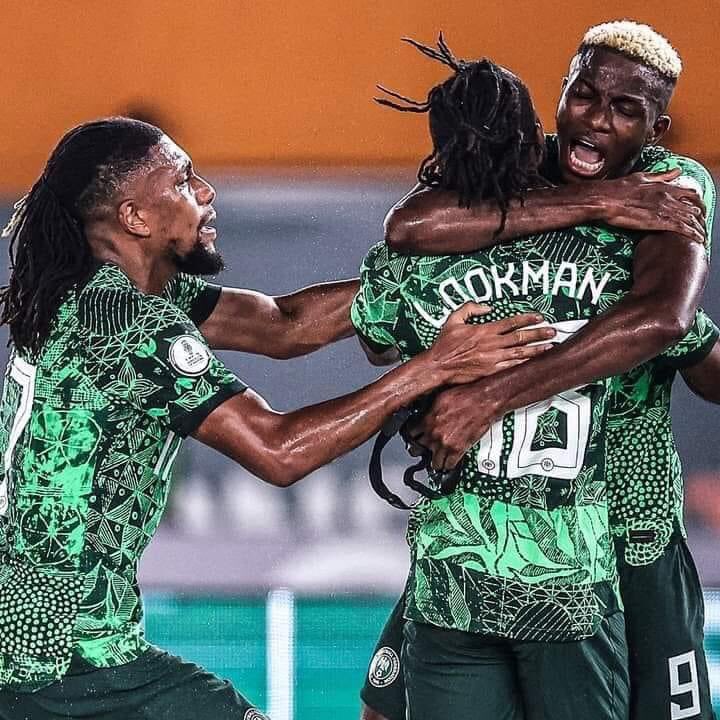 Abhon_Adus's tweet photo. Dear @NGSuperEagles ,

What an excellent game. 

Great Teamwork! 
Great Defense!! 
Great Outcome!!!

We Soldier on to Glory!

#ProudlyNigerian 🇳🇬 #SemiFinals #AFCON2024 https://t.co/SqJgTKVCrI