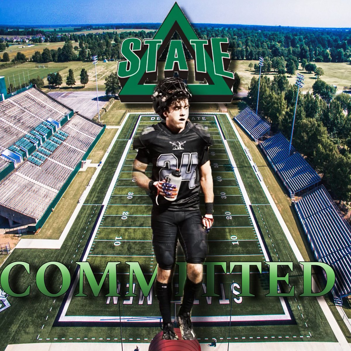 AGTG! After a great visit I’m excited to announce that I’m 100% committed to the University of Delta State! #Family @CoachToddCooley @CoachCaldwell83 @C_Alberswerth