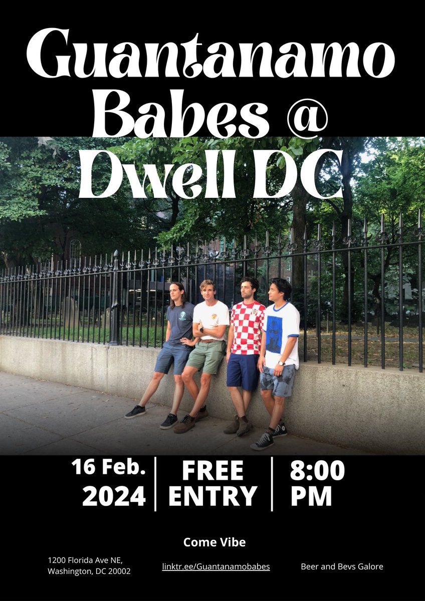 GuantanamoBabes's tweet photo. Friday, Feb. 16 catch us live in DC 🎤 https://t.co/QezzxjjV56