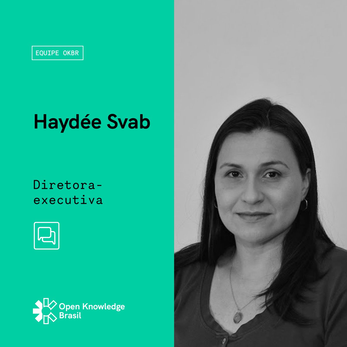 Bem-vinda, Haydée!✨

Haydée Svab, a nova diretora-executiva da Open Knowledge Brasil, acredita no poder da informação para construir sociedades mais democráticas, éticas, transparentes, inovadoras e criativas.