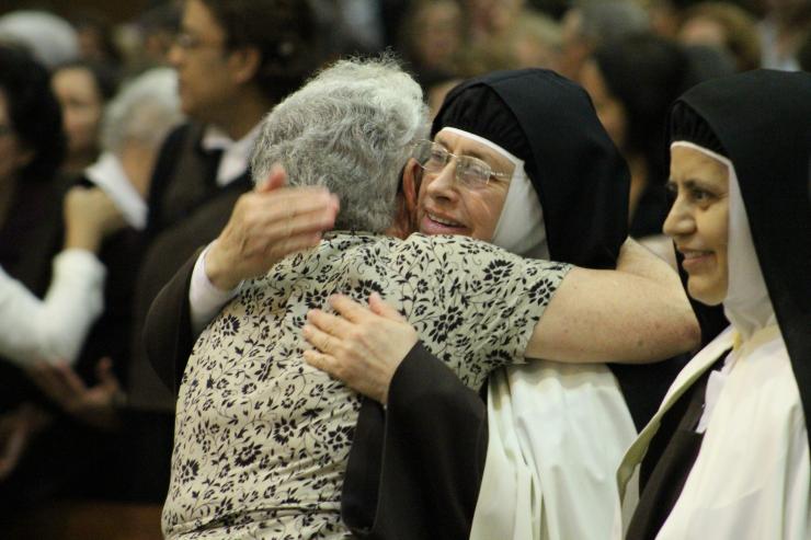 The world needs mothers. As religious women, We pray for you We care for you We sacrifice for you We take your cares to heart We bring your needs to Jesus We cry with you We laugh with you We love you. Somewhere in the world right now, a Sister is praying for you.