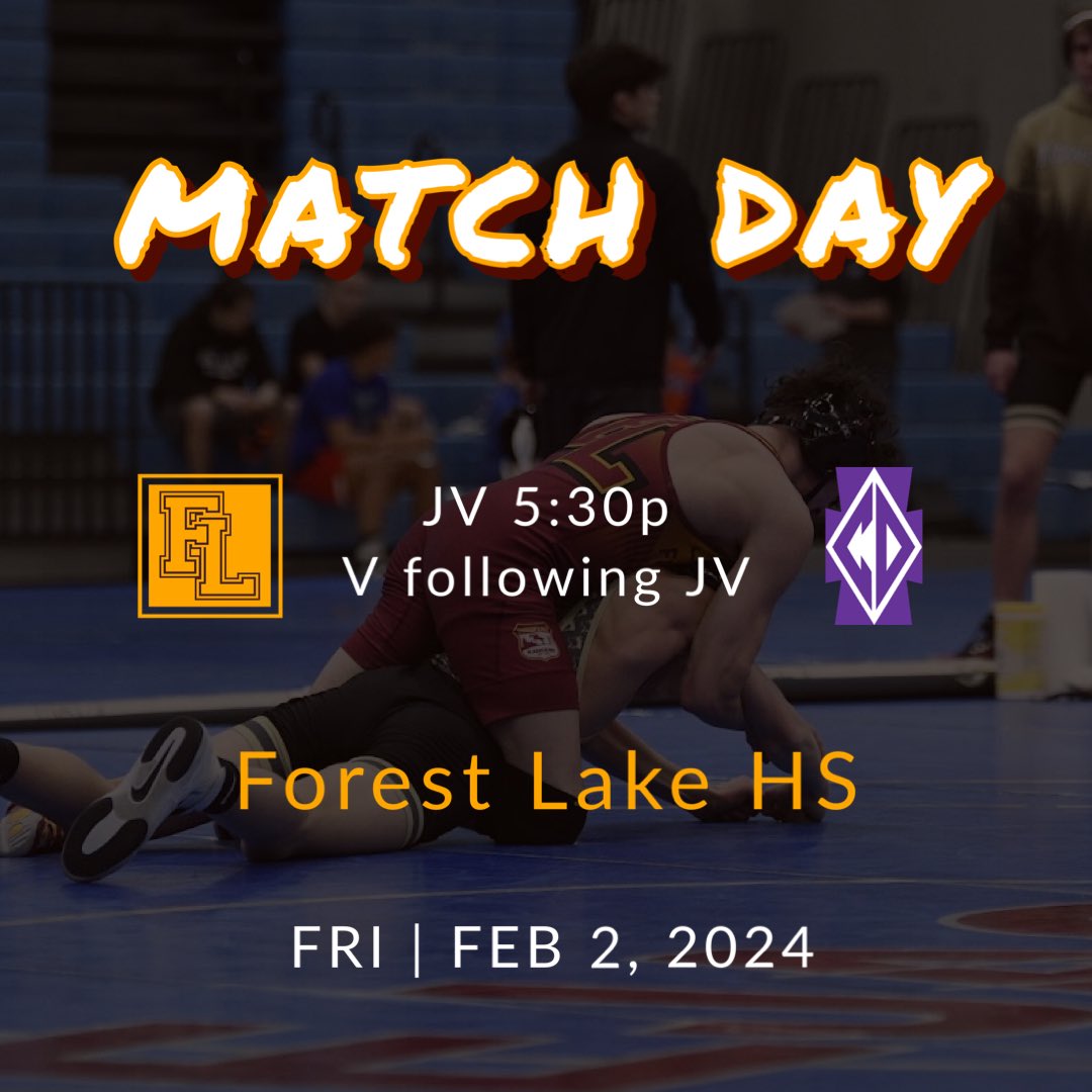 Rangerwrestle1's tweet photo. Match Day! Rangers face the Raiders tonight in our final home dual of the season. You arenโt going to want to miss this. JV is tentatively starting at 5:30pm.
#ForestLakeMN #forestlakewrestling #minnesotawrestling #usawrestling #wrestlingcommunity #wrestlinglife https://t.co/oQKWsLRPDL