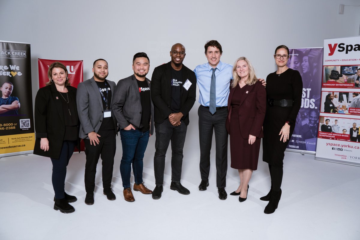 We were thrilled to host Prime Minister @JustinTrudeau at @thebea_co Demo Day event! Special thanks to @YorkUPresident, Hon. @JudySgroMP, and Hon. @FilomenaTassi. Congrats to winners and finalists. Grateful for support from partners and everyone who made this day exceptional!