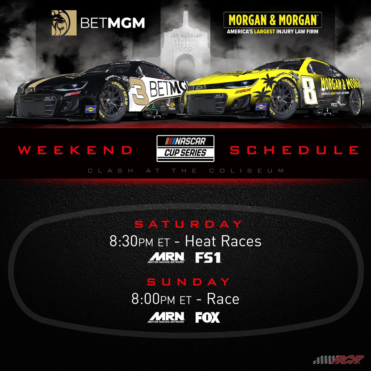 Clash weekend is here! Don’t miss a minute of it! 

<a href="/BetMGM/">BetMGM 🦁</a> | <a href="/forthepeople/">Morgan & Morgan</a>
