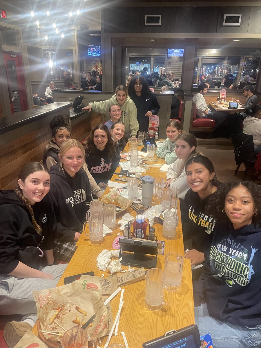 Team dinner after practice!