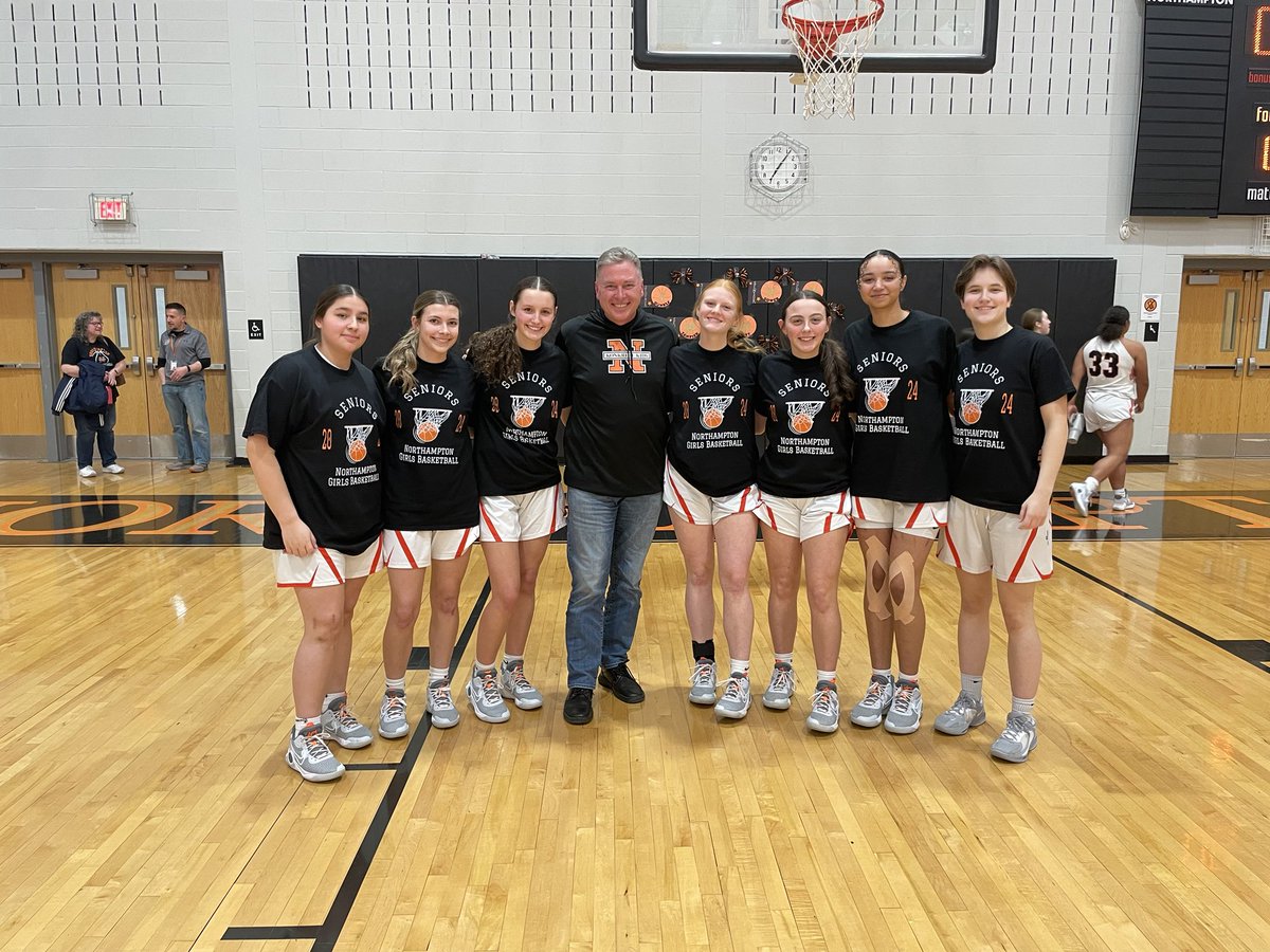 Congratulations to our Senior Girls Basketball Players. Looking forward to watching you play Whitehall tonight!