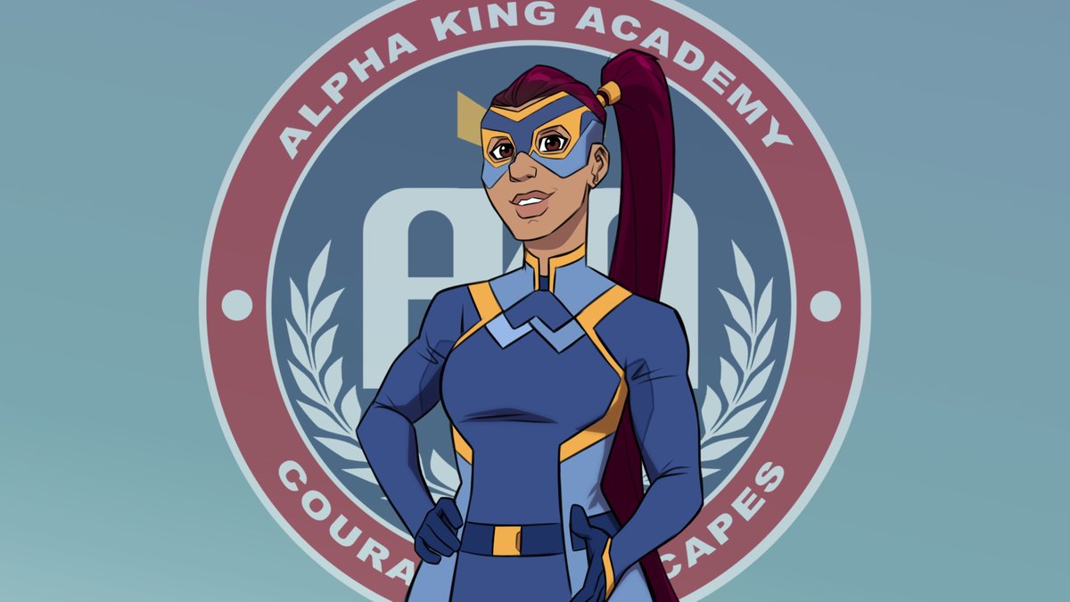 AKA Whip-Lass
...she whips her hair back and forth
#AlphaKingAcademy