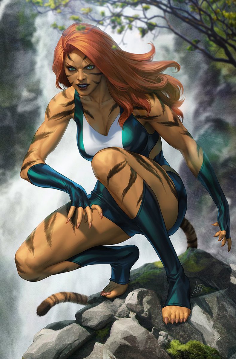 Tigra has arrived for my new variant cover of Blood Hunt 1. #tigra #marvelcomics