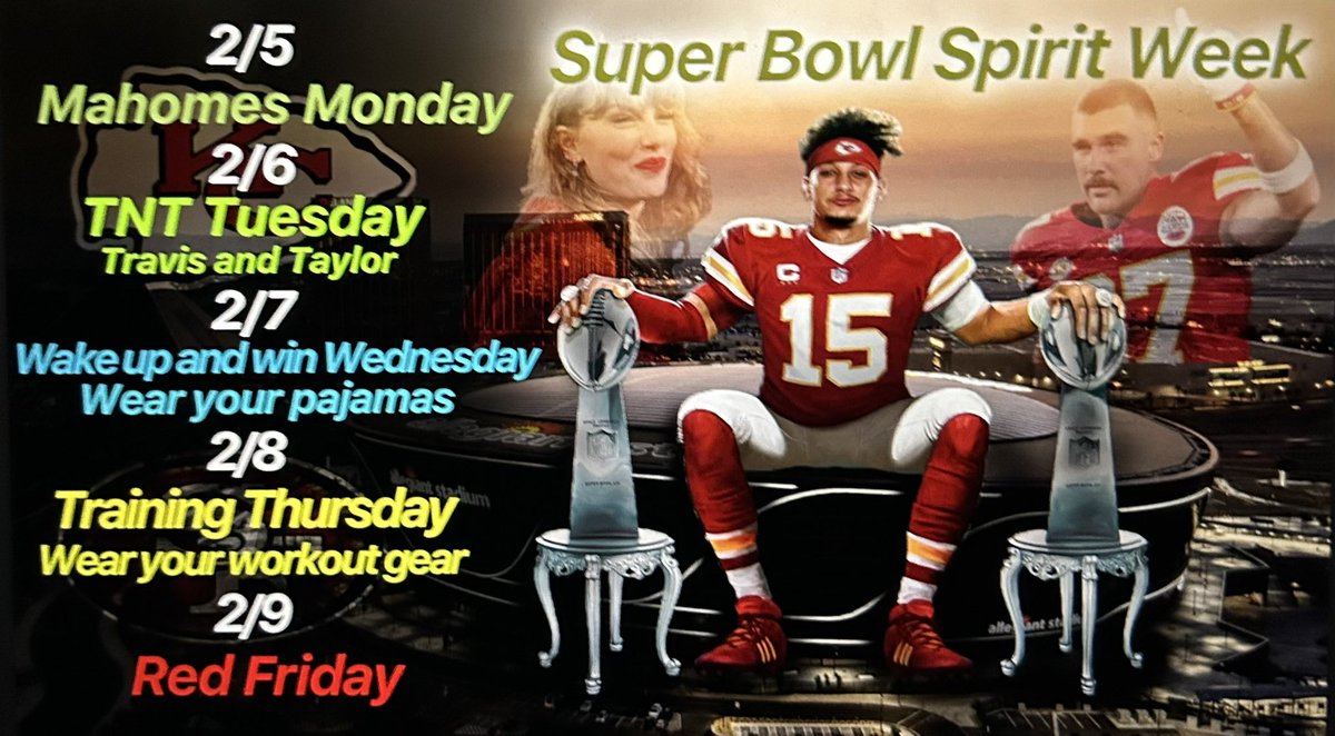 Super bowl Spirit Week at SHHS