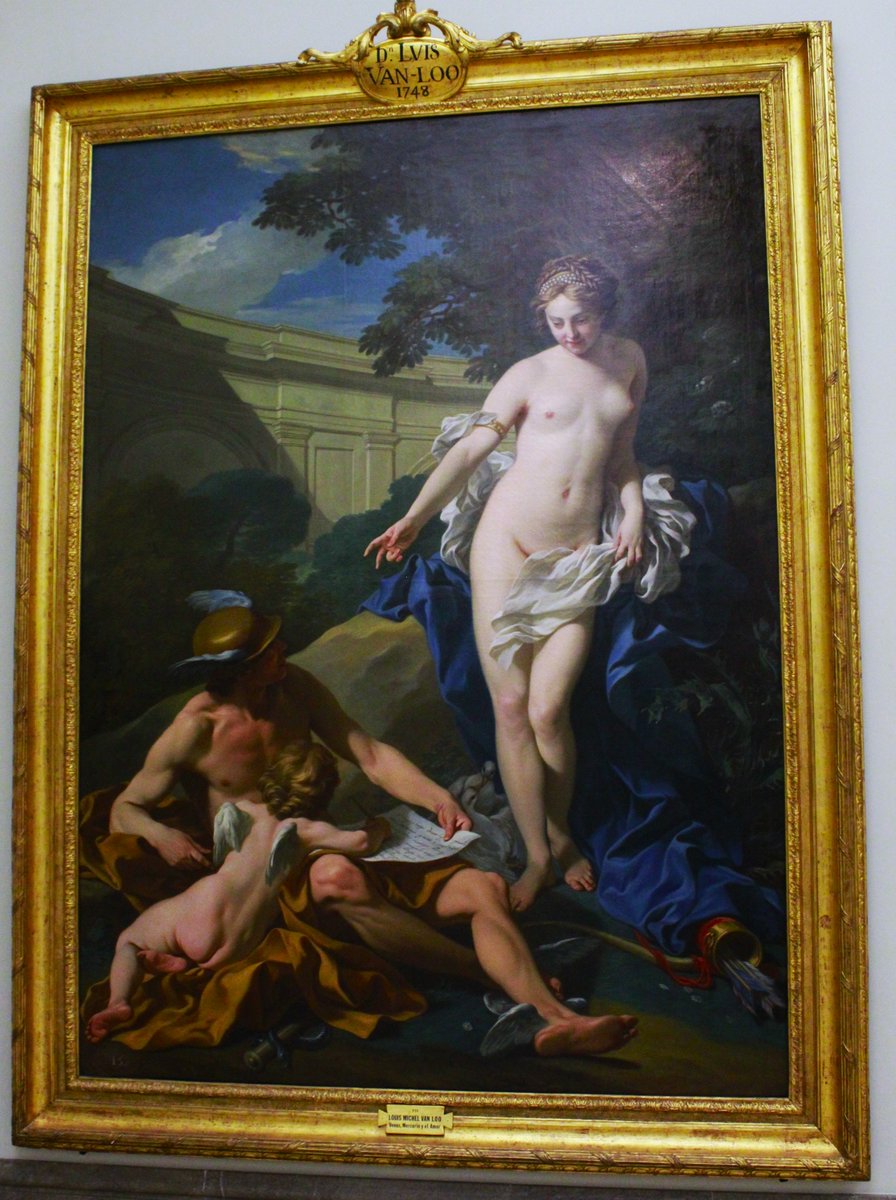 Louis-Michel Van Loo, 1748, Venus, Mercury, and Love. 

#LouisMichelVanLoo #artist #art #framedart #Arthistory #painting #painter #oils #oilpainting #Museum #ArtGallery #Exhibition #Venus #Mercury