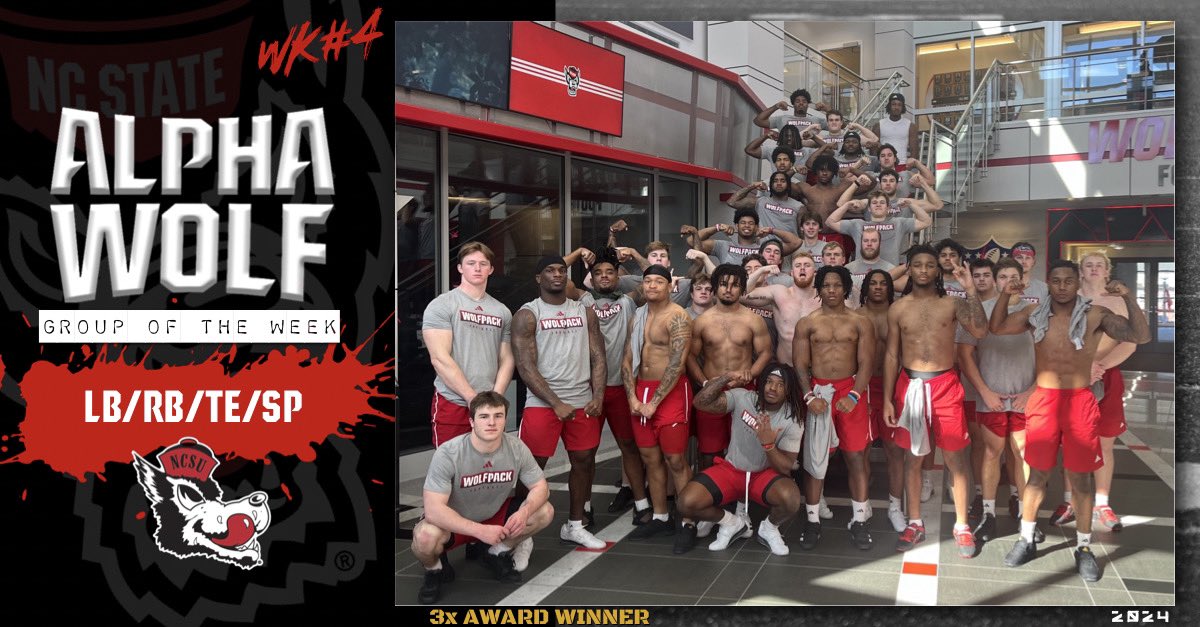 Not a lot to say outside of CONGRATS to our BIG SKILL GROUP, 3x Award winner & WK4 ALPHA WOLF Group of the Week. #HTT #1Pack1Goal #IronSharpensIron #AlphaWolf #WinterConditioning #StrengthTraining #TheStandard #WolfpackFootball #StateStrength #Explore #Explorepage #SwolePatrol