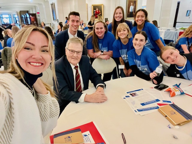 ACSCANUtah's tweet photo. What a great #UTCancerActionDay!
100+ advocates got right down to business - they prepped together for #utleg meetings & engaged in more than 40 conversations with legislators about the importance of making #AllCopaysCount by supporting SB152 ๐โฌ๏ธ๐ต
#EveryCancerEveryLife #utpol https://t.co/EAZLEY2tv0