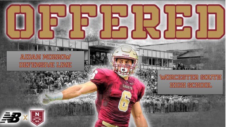 aidanmorrow_'s tweet photo. After a great visit with @CoachJohnsonOL and @THEcoachRussell I’m honored to announce my 3rd offer from Norwich University! https://t.co/eySECTv11P