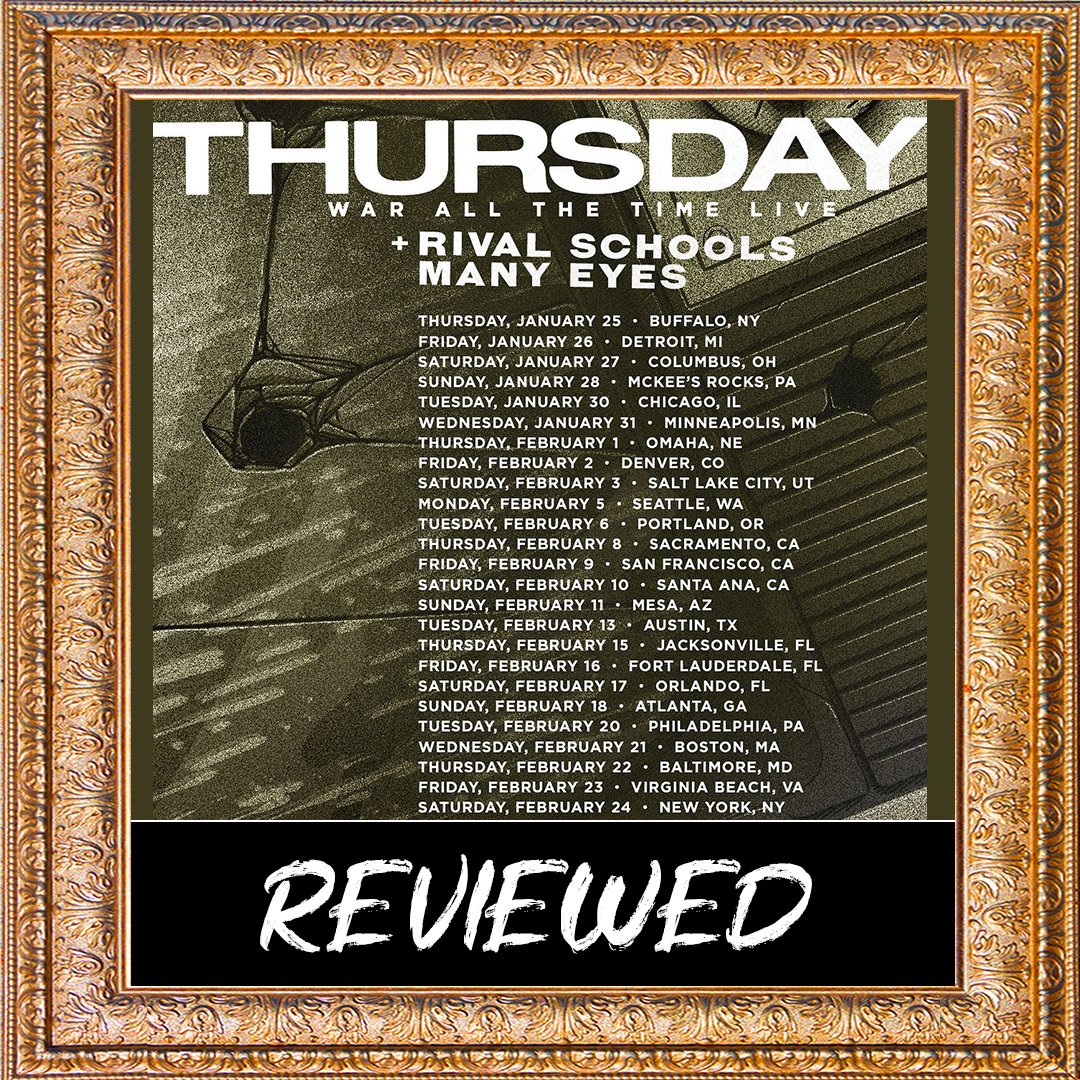 They came, they rocked and our minds melted at the <a href="/theslowdown/">Slowdown</a> last night when <a href="/thursdayband/">thursdayband</a> Rival Schools and <a href="/manyeyes_music/">Many Eyes</a> came through #omahanebraska last night! tinyurl.com/bdzmfw59 #rock #rockmusic #hardcoremusic #PunkRock #concerts #reviews