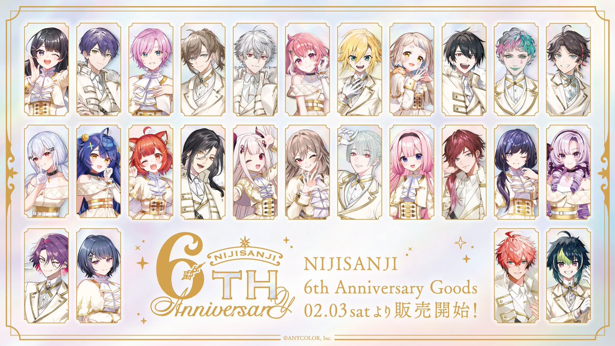 6周年グッズ、本日より販売開始です！ 原宿のショップもよしなに！