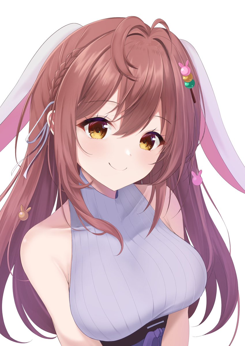 hehe numpang mau post gambar yang aku commish ke mama @/dinosauma どう？かわいい？🥺✨